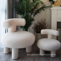 Modernsolidwood Frame Fabric Teddy Fabric Engel Olga Chair